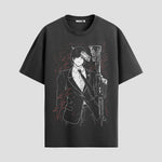 Playera urbana de anime y gaming ExtraLife MX, corte Standard Fit unisex ligero y transpirable en color Deep Black y Pure White, ropa de uso diario para gym y casual.