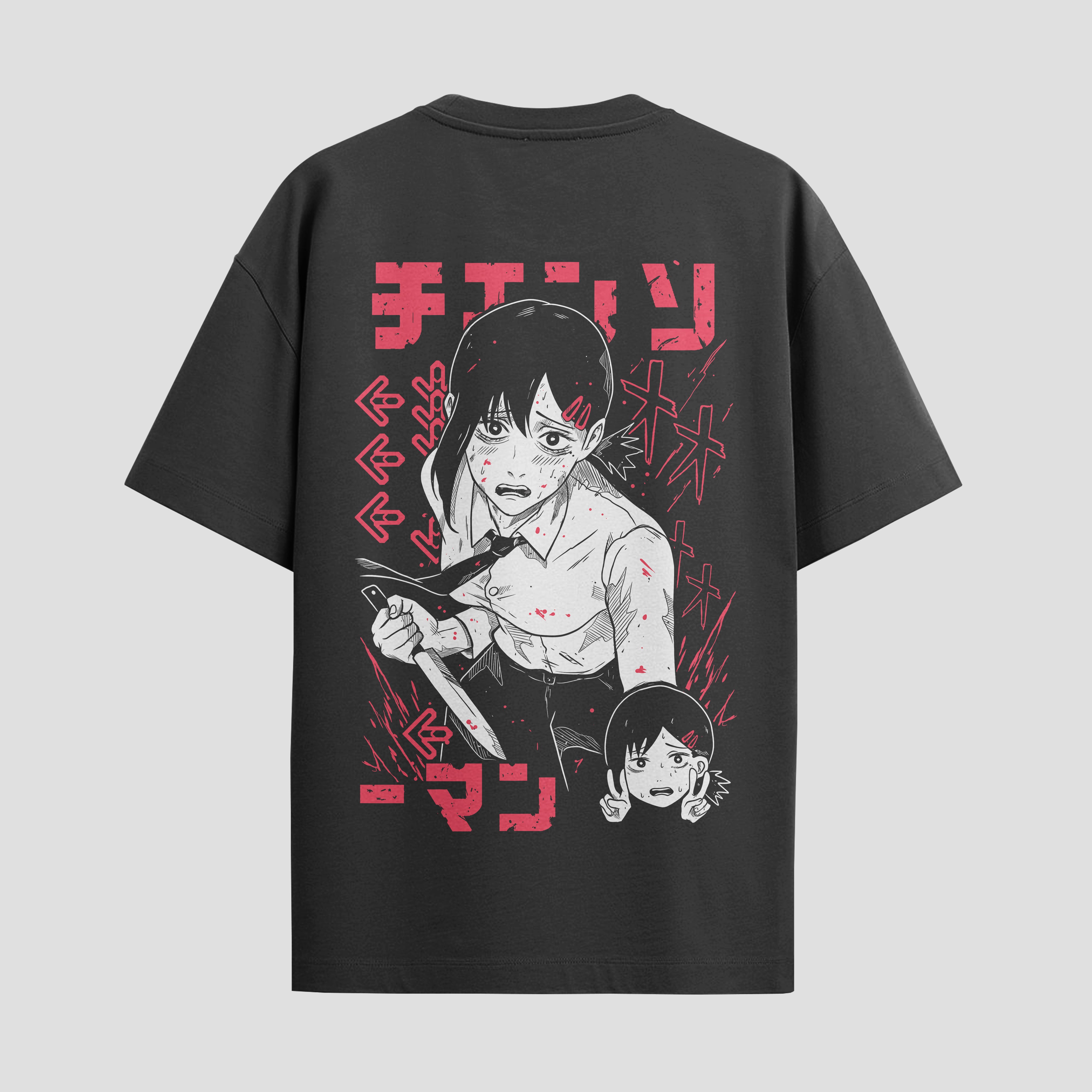Playera urbana de anime y gaming ExtraLife MX, corte Standard Fit unisex ligero y transpirable en color Deep Black y Pure White, ropa de uso diario para gym y casual.
