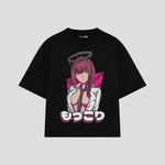 Playera streetwear premium de anime y gaming ExtraLife MX, corte oversized drop shoulder ligero y fresco en color Deep Black y Off-White, moda urbana mexicana de culto.