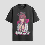Playera urbana de anime y gaming ExtraLife MX, corte Standard Fit unisex ligero y transpirable en color Deep Black y Pure White, ropa de uso diario para gym y casual.
