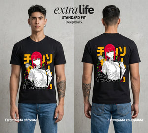 El Contrato Infernal | El Control del Caos #00441 - Playera Standard Fit | Deep Black - Foto en modelo