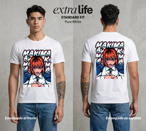 El Contrato Infernal | El Control Absoluto #00445 - Playera Standard Fit | Pure White - Foto en modelo