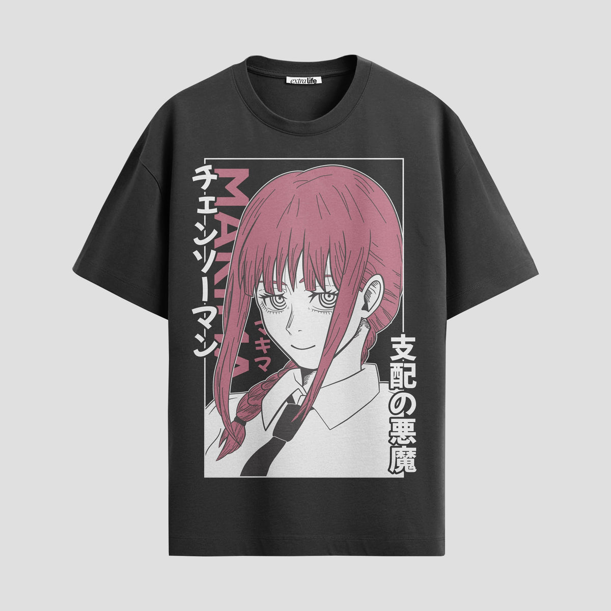 Playera urbana de anime y gaming ExtraLife MX, corte Classic Premium unisex ligero y transpirable en color Deep Black y Pure White, ropa de uso diario para gym y casual.