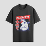 Playera urbana de anime y gaming ExtraLife MX, corte Standard Fit unisex ligero y transpirable en color Deep Black y Pure White, ropa de uso diario para gym y casual.