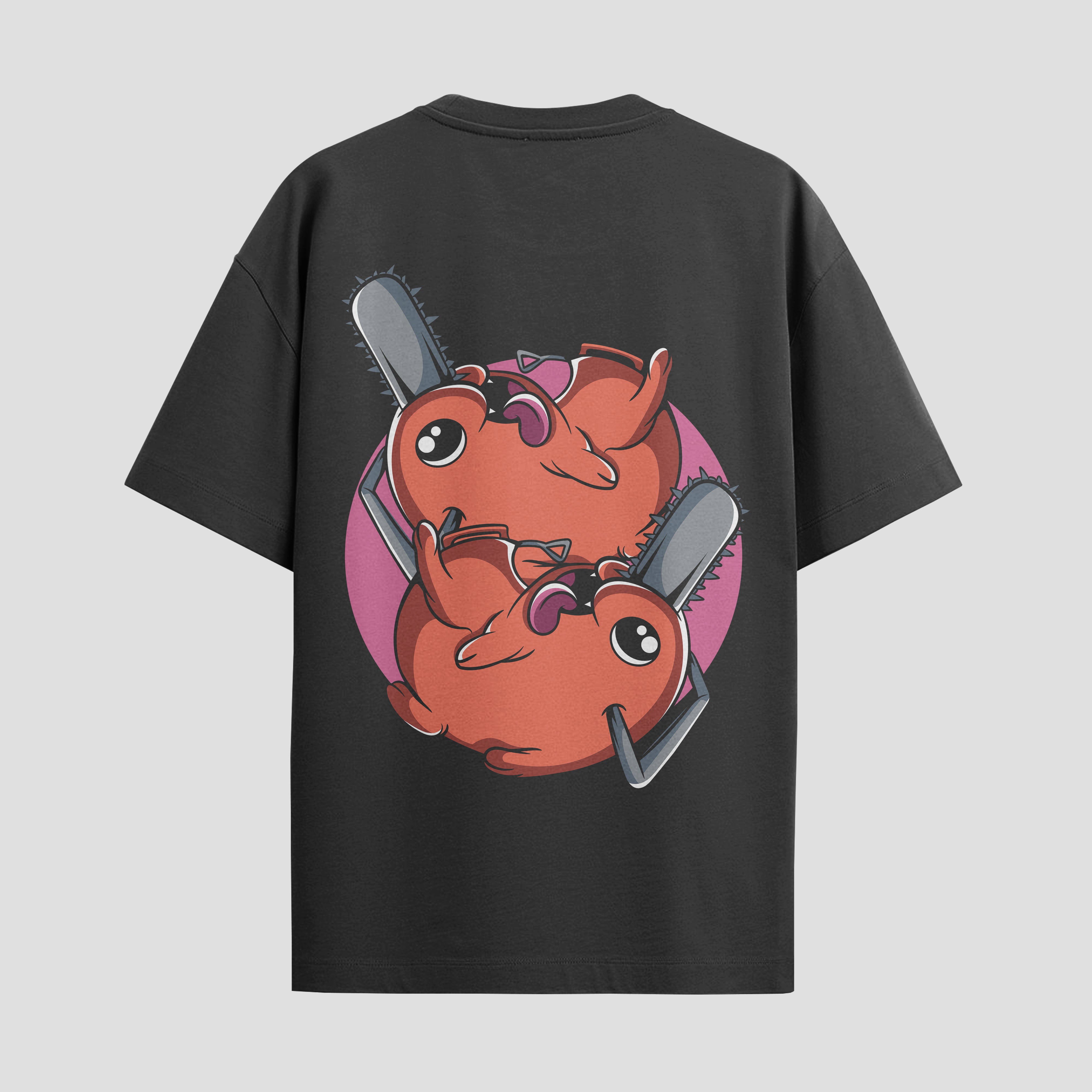 Playera urbana de anime y gaming ExtraLife MX, corte Standard Fit unisex ligero y transpirable en color Deep Black y Pure White, ropa de uso diario para gym y casual.