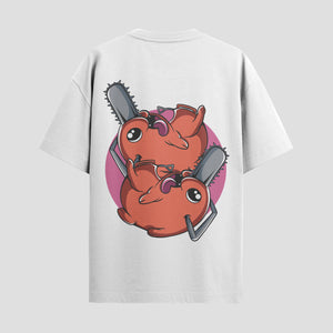 Playera urbana de anime y gaming ExtraLife MX, corte Standard Fit unisex ligero y transpirable en color Deep Black y Pure White, ropa de uso diario para gym y casual.