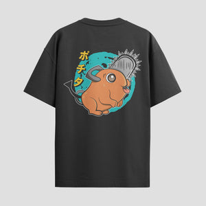 Playera urbana de anime y gaming ExtraLife MX, corte Standard Fit unisex ligero y transpirable en color Deep Black y Pure White, ropa de uso diario para gym y casual.