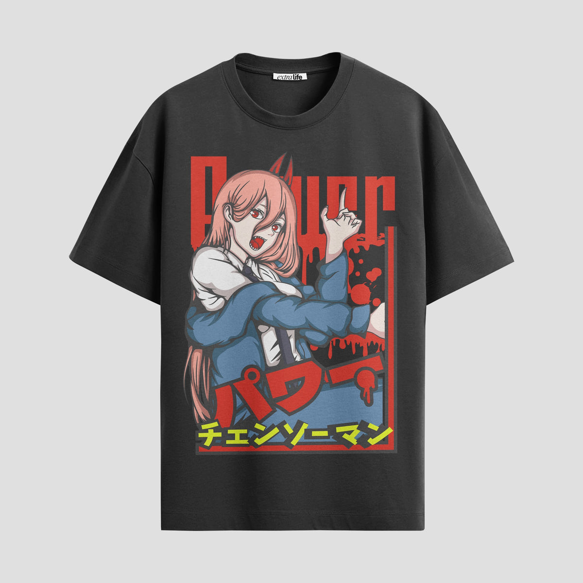 Playera urbana de anime y gaming ExtraLife MX, corte Classic Premium unisex ligero y transpirable en color Deep Black y Pure White, ropa de uso diario para gym y casual.