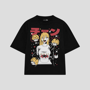 Playera streetwear premium de anime y gaming ExtraLife MX, corte oversized drop shoulder ligero y fresco en color Deep Black y Off-White, moda urbana mexicana de culto.