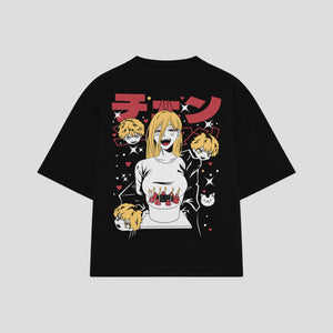Playera streetwear premium de anime y gaming ExtraLife MX, corte oversized drop shoulder ligero y fresco en color Deep Black y Off-White, moda urbana mexicana de culto.