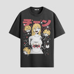 Playera urbana de anime y gaming ExtraLife MX, corte Standard Fit unisex ligero y transpirable en color Deep Black y Pure White, ropa de uso diario para gym y casual.