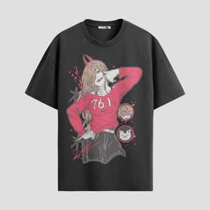 Playera urbana de anime y gaming ExtraLife MX, corte Classic Premium unisex ligero y transpirable en color Deep Black y Pure White, ropa de uso diario para gym y casual.