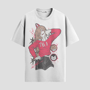 Playera urbana de anime y gaming ExtraLife MX, corte Classic Premium unisex ligero y transpirable en color Deep Black y Pure White, ropa de uso diario para gym y casual.