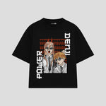 Playera streetwear premium de anime y gaming ExtraLife MX, corte oversized drop shoulder ligero y fresco en color Deep Black y Off-White, moda urbana mexicana de culto.