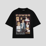 Playera streetwear premium de anime y gaming ExtraLife MX, corte oversized drop shoulder ligero y fresco en color Deep Black y Off-White, moda urbana mexicana de culto.