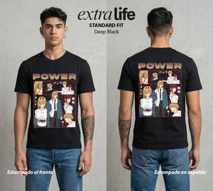 El Contrato Infernal | El Control Absoluto #00481 - Playera Standard Fit | Deep Black - Foto en modelo