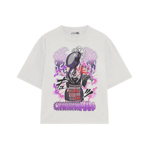 Playera streetwear premium de anime y gaming ExtraLife MX, corte oversized drop shoulder ligero y fresco en color Deep Black y Off-White, moda urbana mexicana de culto.