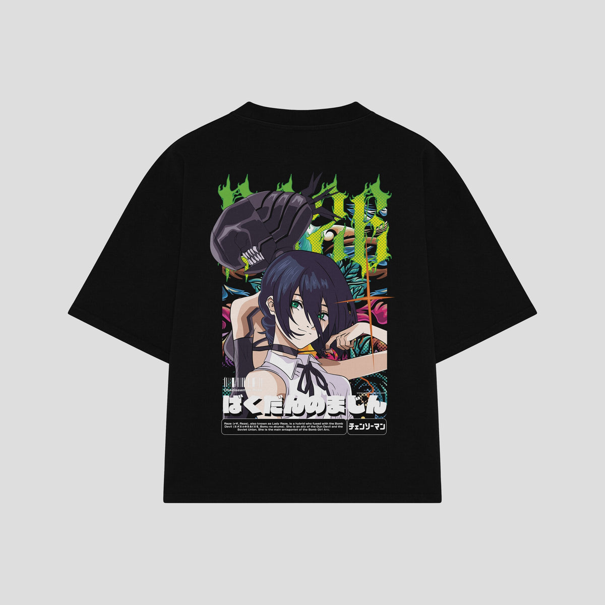Playera streetwear premium de anime y gaming ExtraLife MX, corte oversized drop shoulder ligero y fresco en color Deep Black y Off-White, moda urbana mexicana de culto.