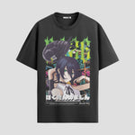 Playera urbana de anime y gaming ExtraLife MX, corte Standard Fit unisex ligero y transpirable en color Deep Black y Pure White, ropa de uso diario para gym y casual.