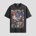 Playera urbana de anime y gaming ExtraLife MX, corte Standard Fit unisex ligero y transpirable en color Deep Black y Pure White, ropa de uso diario para gym y casual.