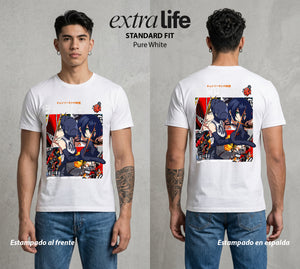 El Contrato Infernal | La Explosiva del Amor #00488 - Playera Standard Fit | Pure White - Foto en modelo