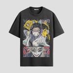 Playera urbana de anime y gaming ExtraLife MX, corte Standard Fit unisex ligero y transpirable en color Deep Black y Pure White, ropa de uso diario para gym y casual.