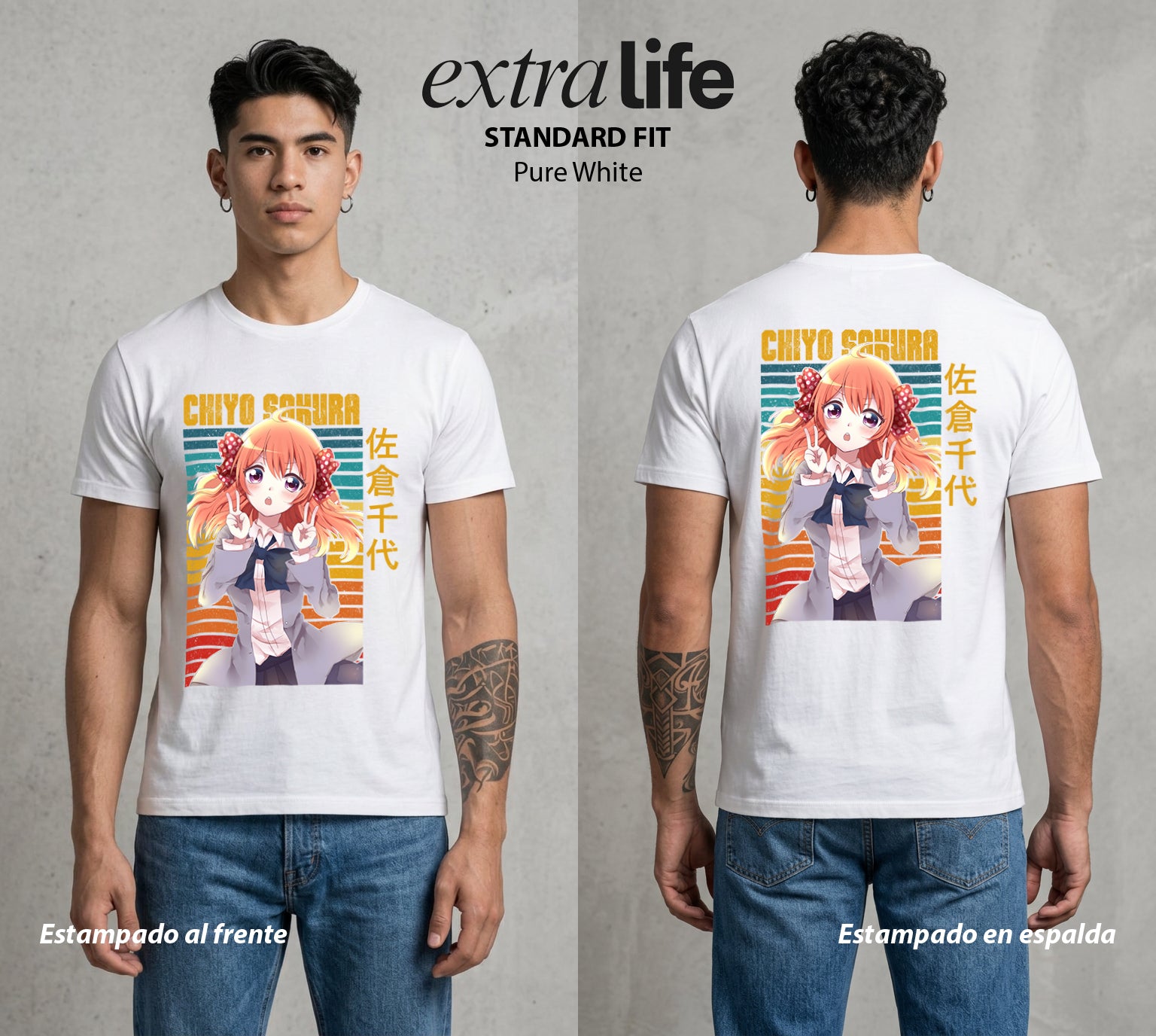 El Amor en el Manga | La Asistente del Mangaka #00505 - Playera Standard Fit | Pure White - Foto en modelo
