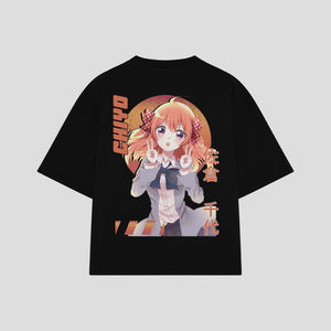 Playera streetwear premium de anime y gaming ExtraLife MX, corte oversized drop shoulder ligero y fresco en color Deep Black y Off-White, moda urbana mexicana de culto.