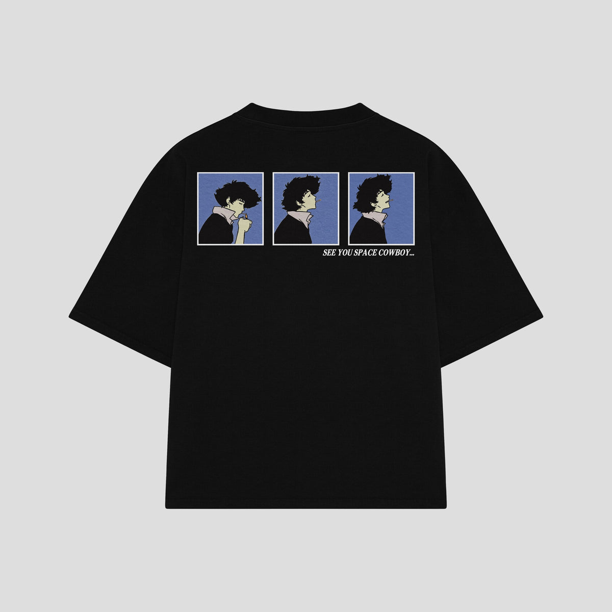 Playera streetwear premium de anime y gaming ExtraLife MX, corte oversized drop shoulder ligero y fresco en color Deep Black y Off-White, moda urbana mexicana de culto.