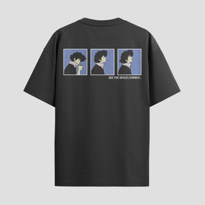 Playera urbana de anime y gaming ExtraLife MX, corte Standard Fit unisex ligero y transpirable en color Deep Black y Pure White, ropa de uso diario para gym y casual.