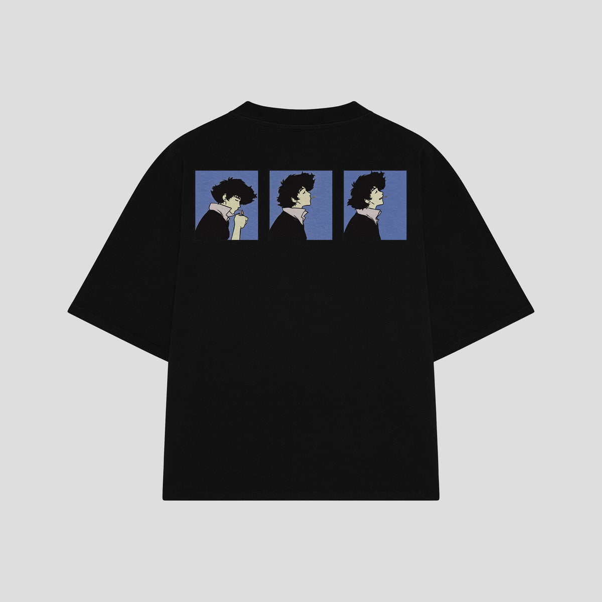 Playera streetwear premium de anime y gaming ExtraLife MX, corte oversized drop shoulder ligero y fresco en color Deep Black y Off-White, moda urbana mexicana de culto.