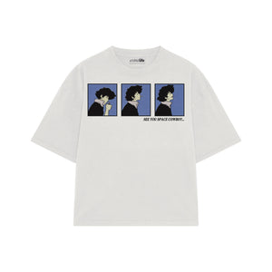 Playera streetwear premium de anime y gaming ExtraLife MX, corte oversized drop shoulder ligero y fresco en color Deep Black y Off-White, moda urbana mexicana de culto.