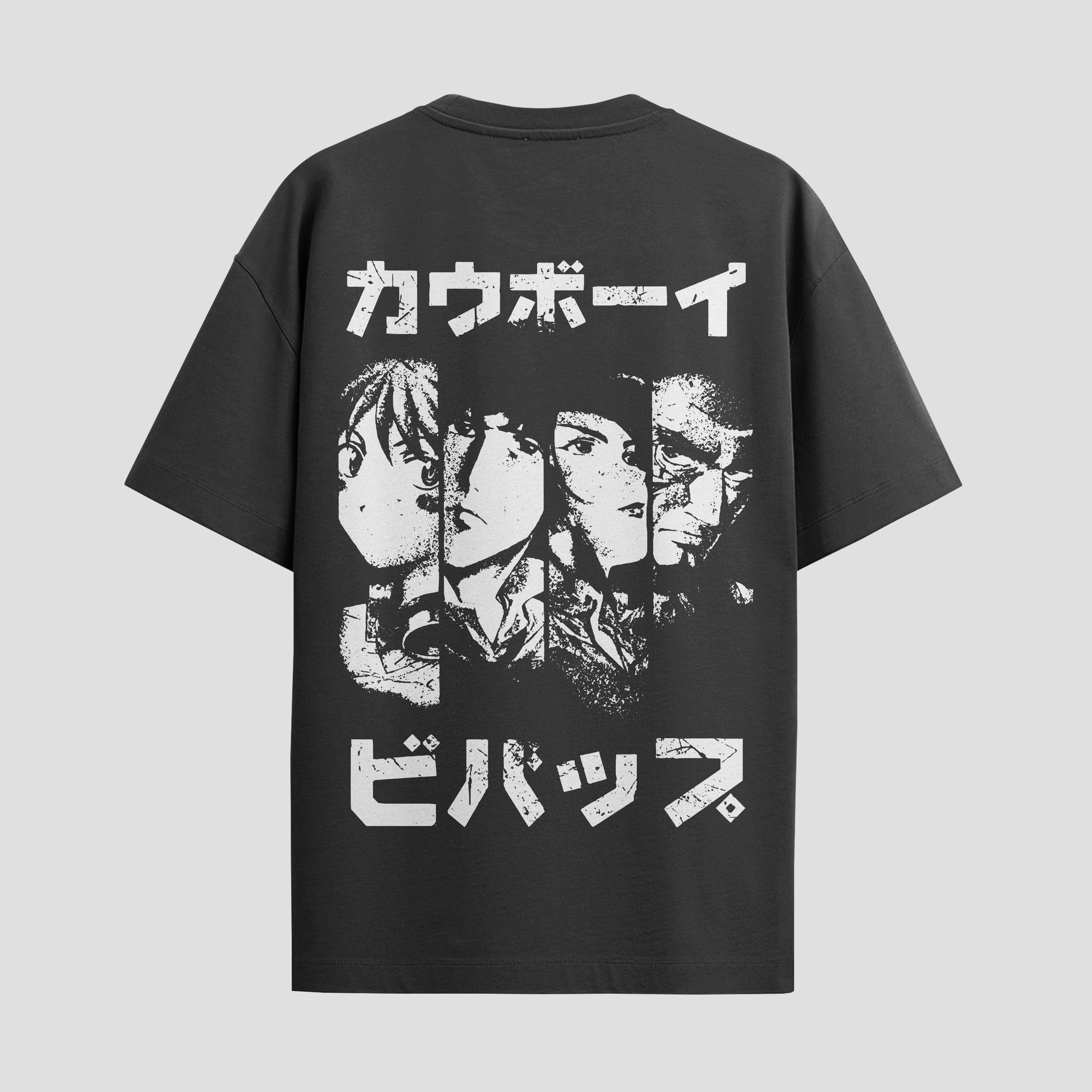 Playera urbana de anime y gaming ExtraLife MX, corte Standard Fit unisex ligero y transpirable en color Deep Black y Pure White, ropa de uso diario para gym y casual.