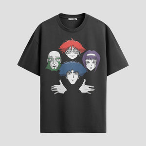 Playera urbana de anime y gaming ExtraLife MX, corte Classic Premium unisex ligero y transpirable en color Deep Black y Pure White, ropa de uso diario para gym y casual.