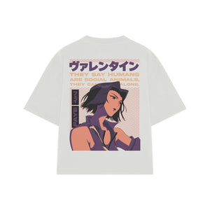 Playera streetwear premium de anime y gaming ExtraLife MX, corte oversized drop shoulder ligero y fresco en color Deep Black y Off-White, moda urbana mexicana de culto.