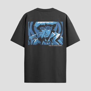 Playera urbana de anime y gaming ExtraLife MX, corte Standard Fit unisex ligero y transpirable en color Deep Black y Pure White, ropa de uso diario para gym y casual.