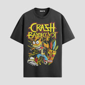Playera urbana de anime y gaming ExtraLife MX, corte Standard Fit unisex ligero y transpirable en color Deep Black y Pure White, ropa de uso diario para gym y casual.