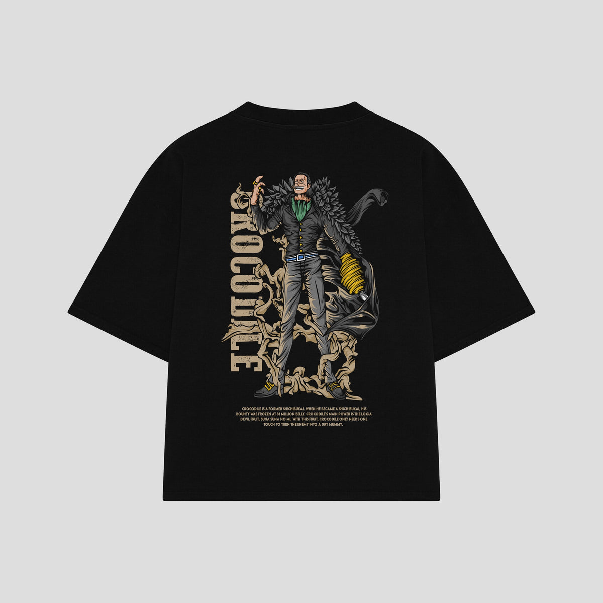 Playera streetwear premium de anime y gaming ExtraLife MX, corte oversized drop shoulder ligero y fresco en color Deep Black y Off-White, moda urbana mexicana de culto.