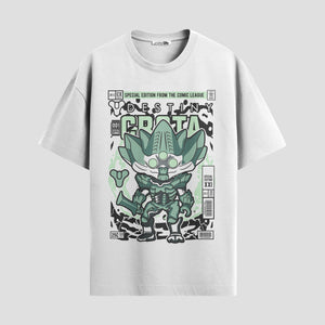 Playera urbana de anime y gaming ExtraLife MX, corte Classic Premium unisex ligero y transpirable en color Deep Black y Pure White, ropa de uso diario para gym y casual.