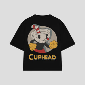 Playera streetwear premium de anime y gaming ExtraLife MX, corte oversized drop shoulder ligero y fresco en color Deep Black y Off-White, moda urbana mexicana de culto.