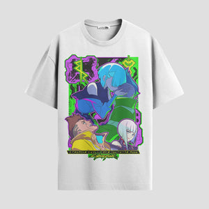 Playera urbana de anime y gaming ExtraLife MX, corte Classic Premium unisex ligero y transpirable en color Deep Black y Pure White, ropa de uso diario para gym y casual.