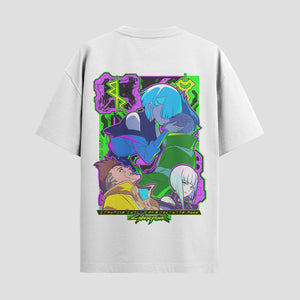 Playera urbana de anime y gaming ExtraLife MX, corte Classic Premium unisex ligero y transpirable en color Deep Black y Pure White, ropa de uso diario para gym y casual.