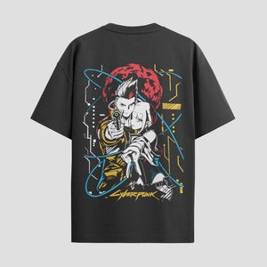 Playera urbana de anime y gaming ExtraLife MX, corte Standard Fit unisex ligero y transpirable en color Deep Black y Pure White, ropa de uso diario para gym y casual.