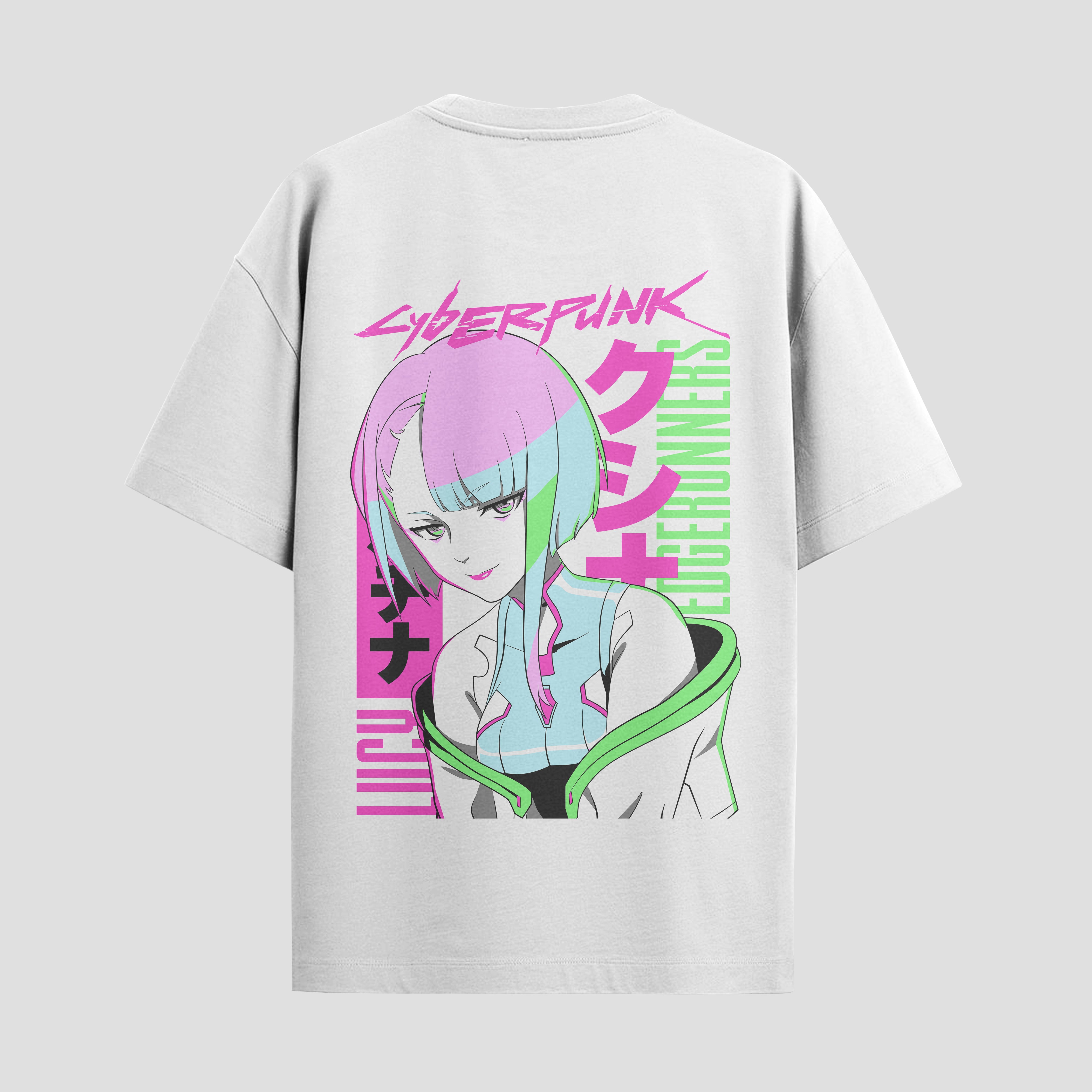 Playera urbana de anime y gaming ExtraLife MX, corte Standard Fit unisex ligero y transpirable en color Deep Black y Pure White, ropa de uso diario para gym y casual.