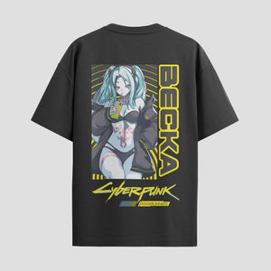 Playera urbana de anime y gaming ExtraLife MX, corte Standard Fit unisex ligero y transpirable en color Deep Black y Pure White, ropa de uso diario para gym y casual.