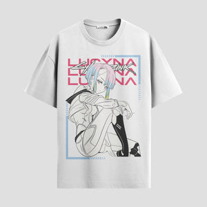 Playera urbana de anime y gaming ExtraLife MX, corte Standard Fit unisex ligero y transpirable en color Deep Black y Pure White, ropa de uso diario para gym y casual.