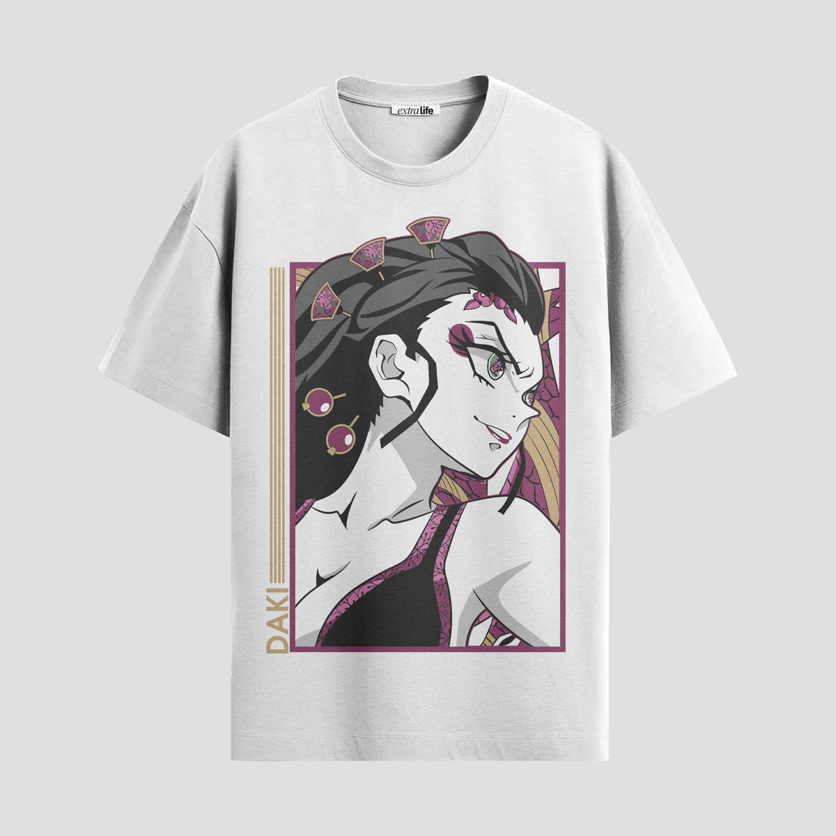Playera urbana de anime y gaming ExtraLife MX, corte Classic Premium unisex ligero y transpirable en color Deep Black y Pure White, ropa de uso diario para gym y casual.
