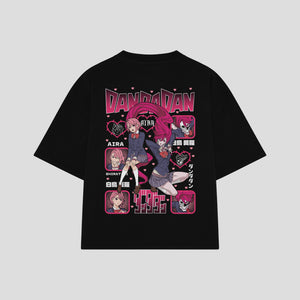 Playera streetwear premium de anime y gaming ExtraLife MX, corte oversized drop shoulder ligero y fresco en color Deep Black y Off-White, moda urbana mexicana de culto.