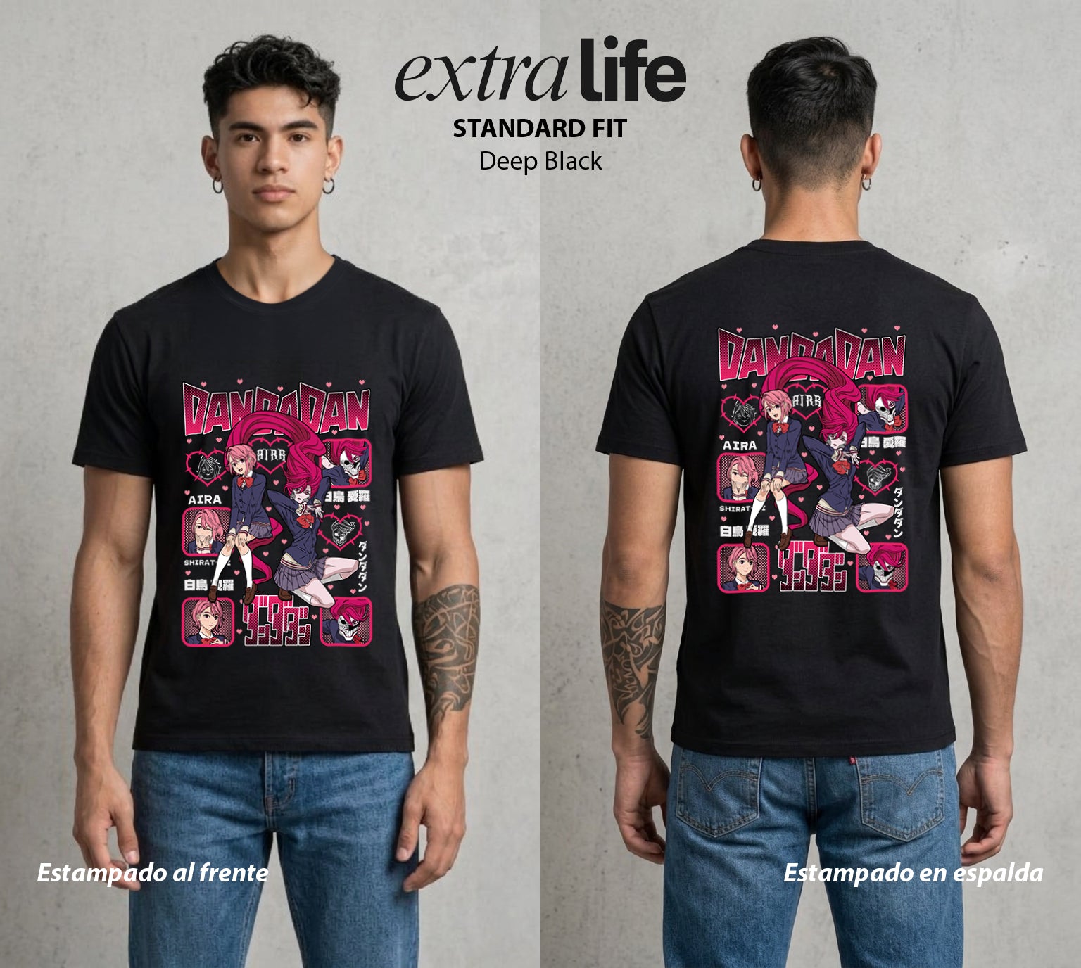 Lo Paranormal Cotidiano | Los Fantasmas Cotidianos #00562 - Playera Standard Fit | Deep Black - Foto en modelo