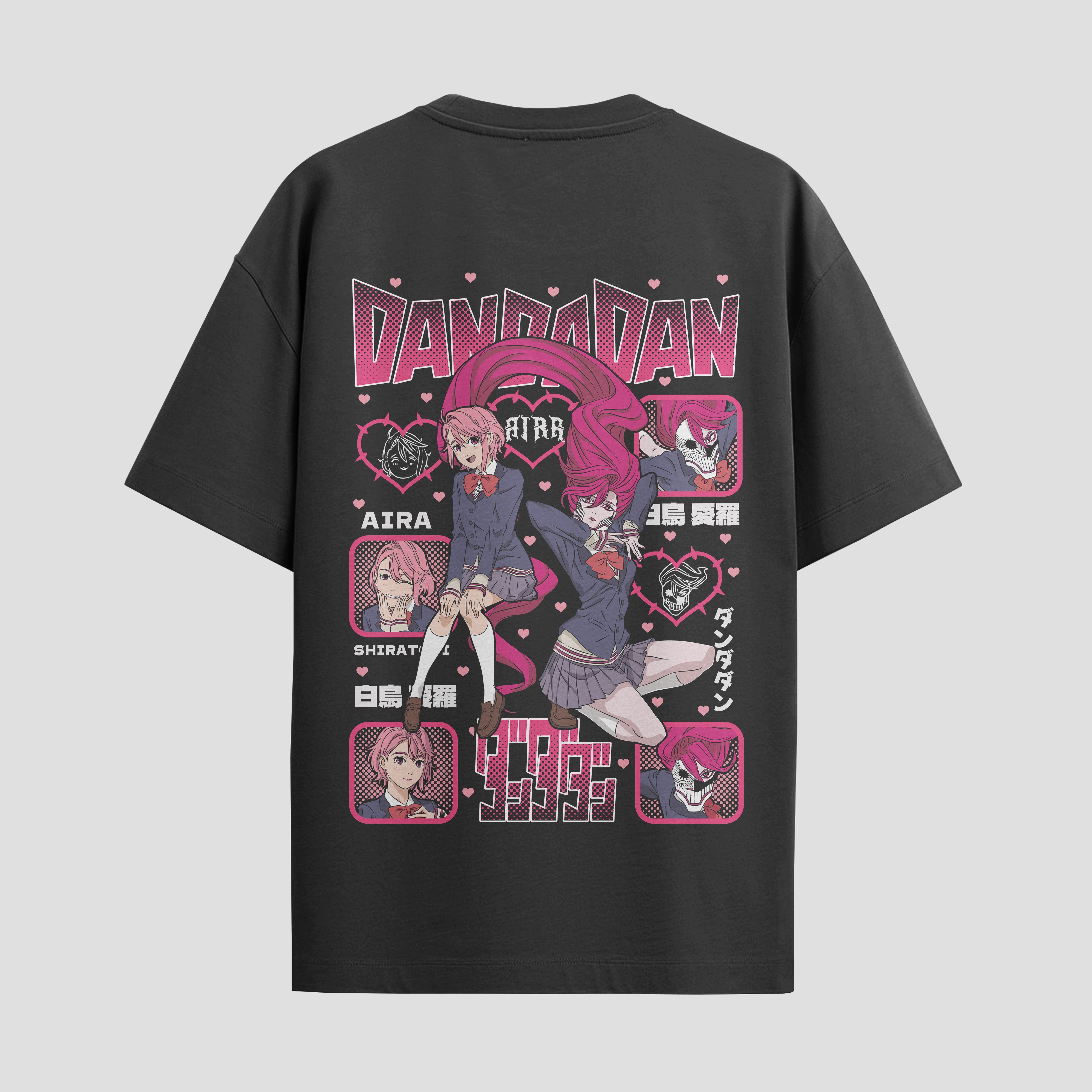 Playera urbana de anime y gaming ExtraLife MX, corte Standard Fit unisex ligero y transpirable en color Deep Black y Pure White, ropa de uso diario para gym y casual.